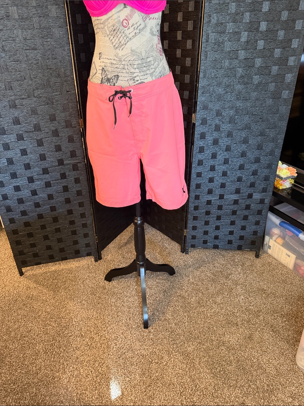Hurley Coral Unisex Drawstring Board Shorts
